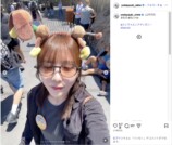 与田祐希、佐藤楓とディズニー2ショットの画像