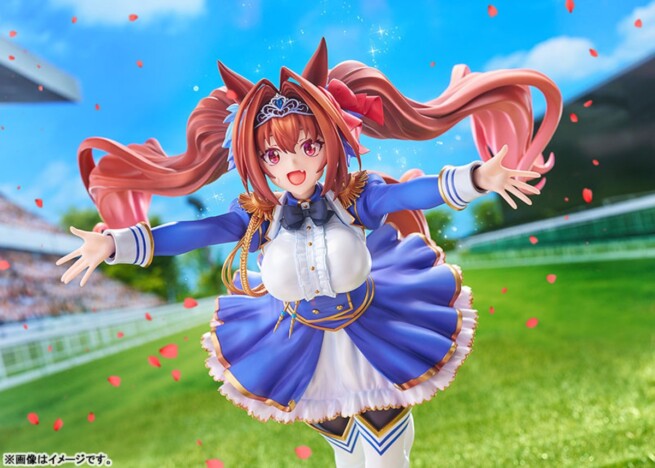 『ウマ娘』ダイワスカーレットのフィギュアが予約受付を開始 両手を広げた祝福のポージングで登場