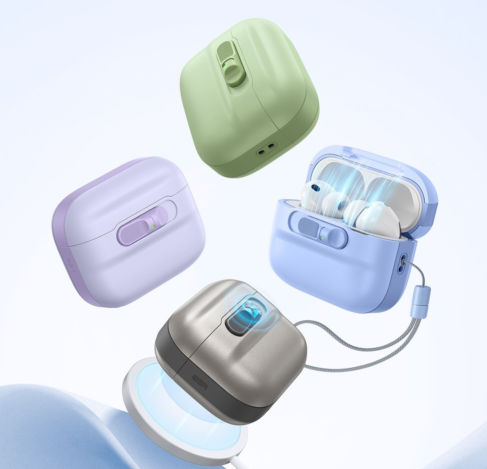 お洒落に手軽に、MagSafe対応で片手開閉が可能 ESRの『AirPods Pro 3ケース』が新カラー3色で登場