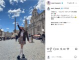 森香澄、“制服コーデ”をローマで披露の画像