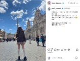森香澄、“制服コーデ”をローマで披露の画像