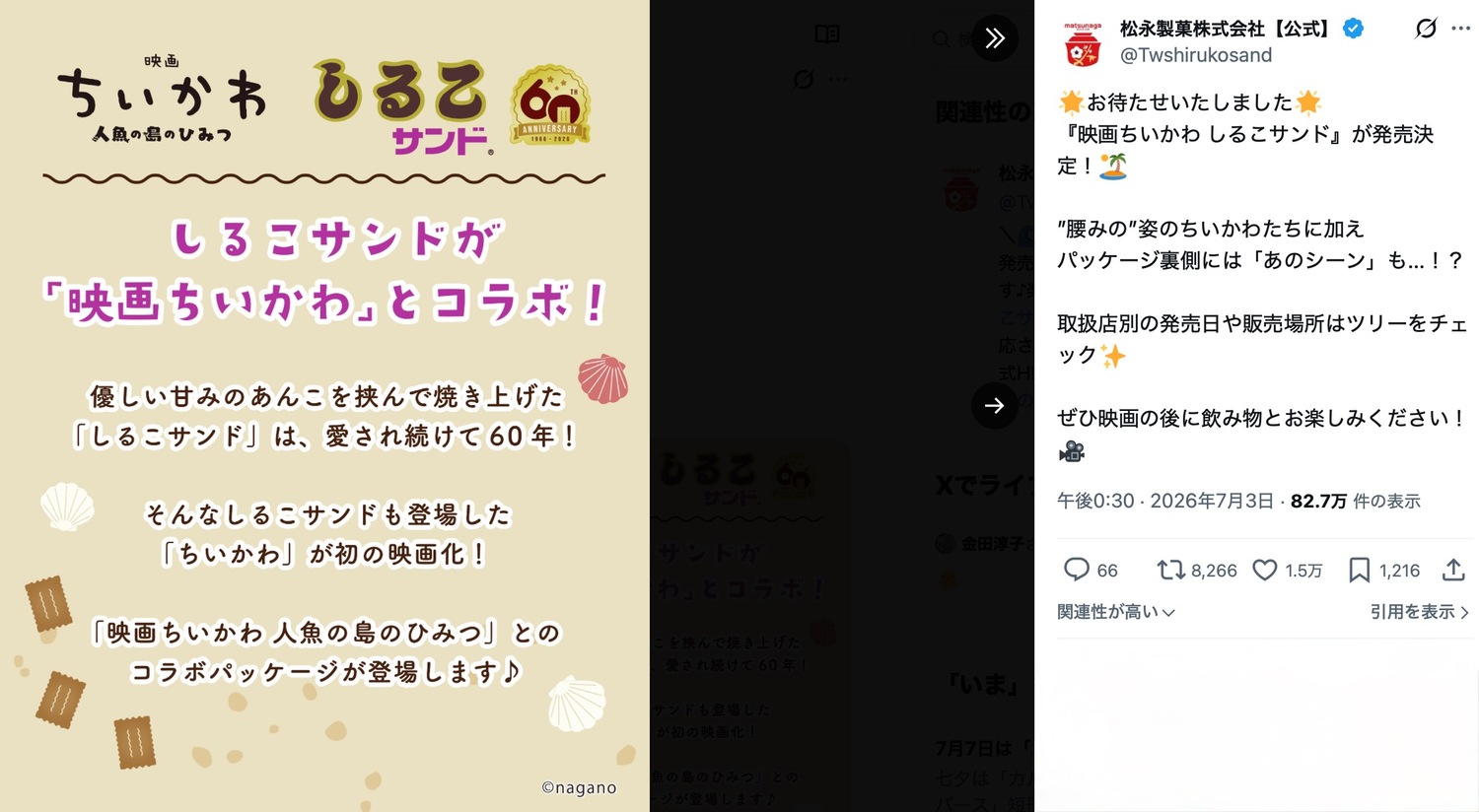 映画『ちいかわ』のキーは「びんよよ」？の画像