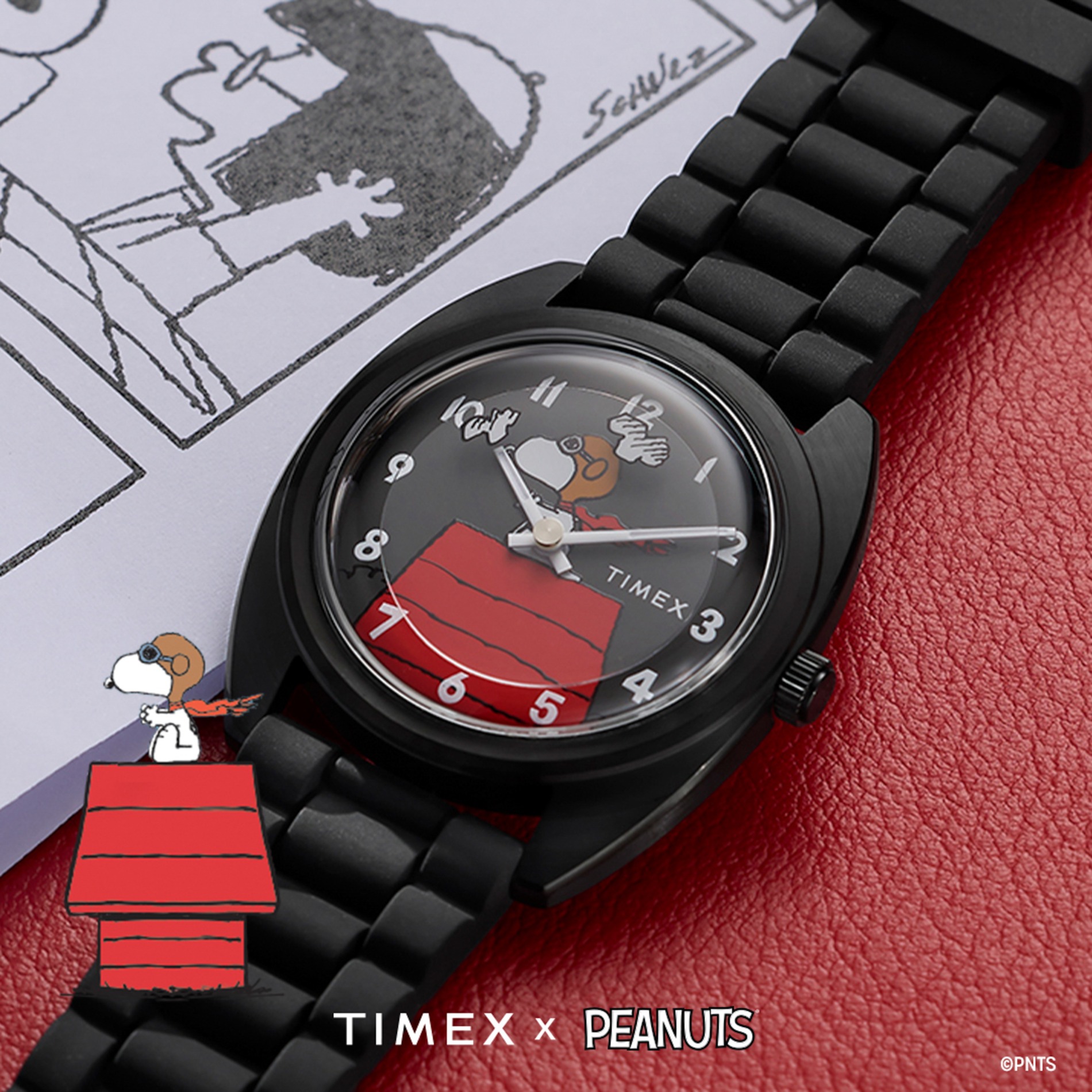 TIMEX×PEANUTS新作コラボ時計が発売の画像