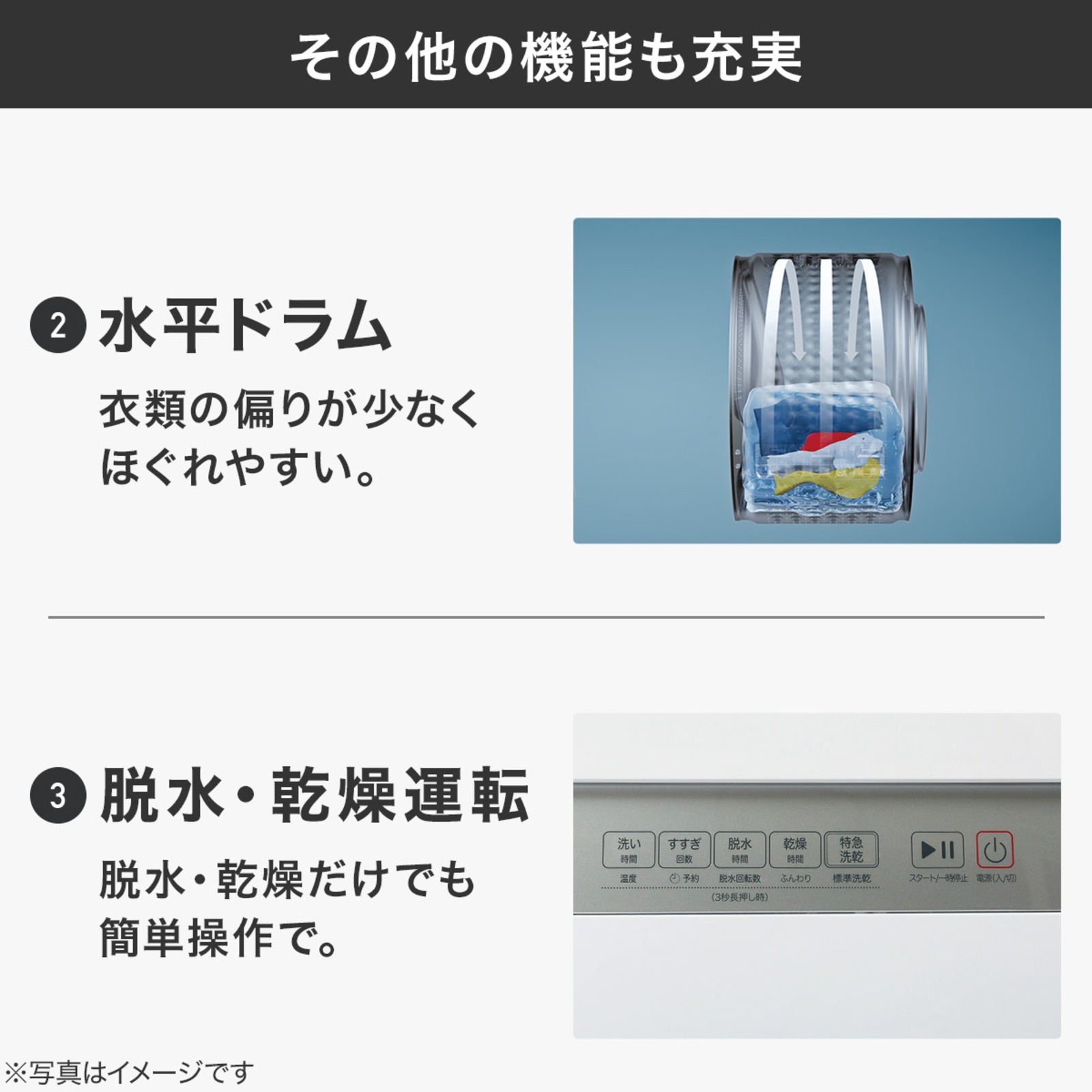 ニトリ、6kgドラム式洗濯乾燥機を発売の画像
