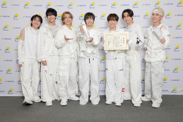 IMP. 「オリコン上半期ランキング 2026」、「アーティスト別セールス部門 新人ランキング」受賞カット
