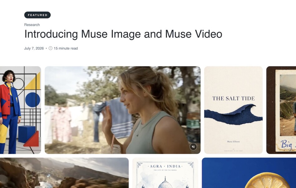 Metaの画像生成AI『Muse Image』登場