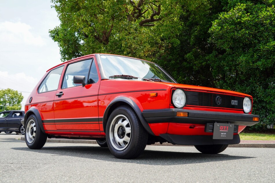 会場で展示されていた初代『ゴルフGTI』