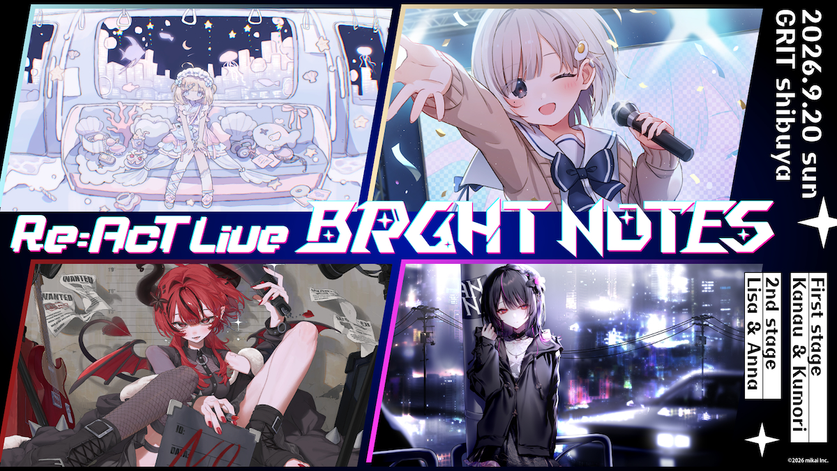 Re:AcT LIVE『BRIGHT NOTES』告知画像
