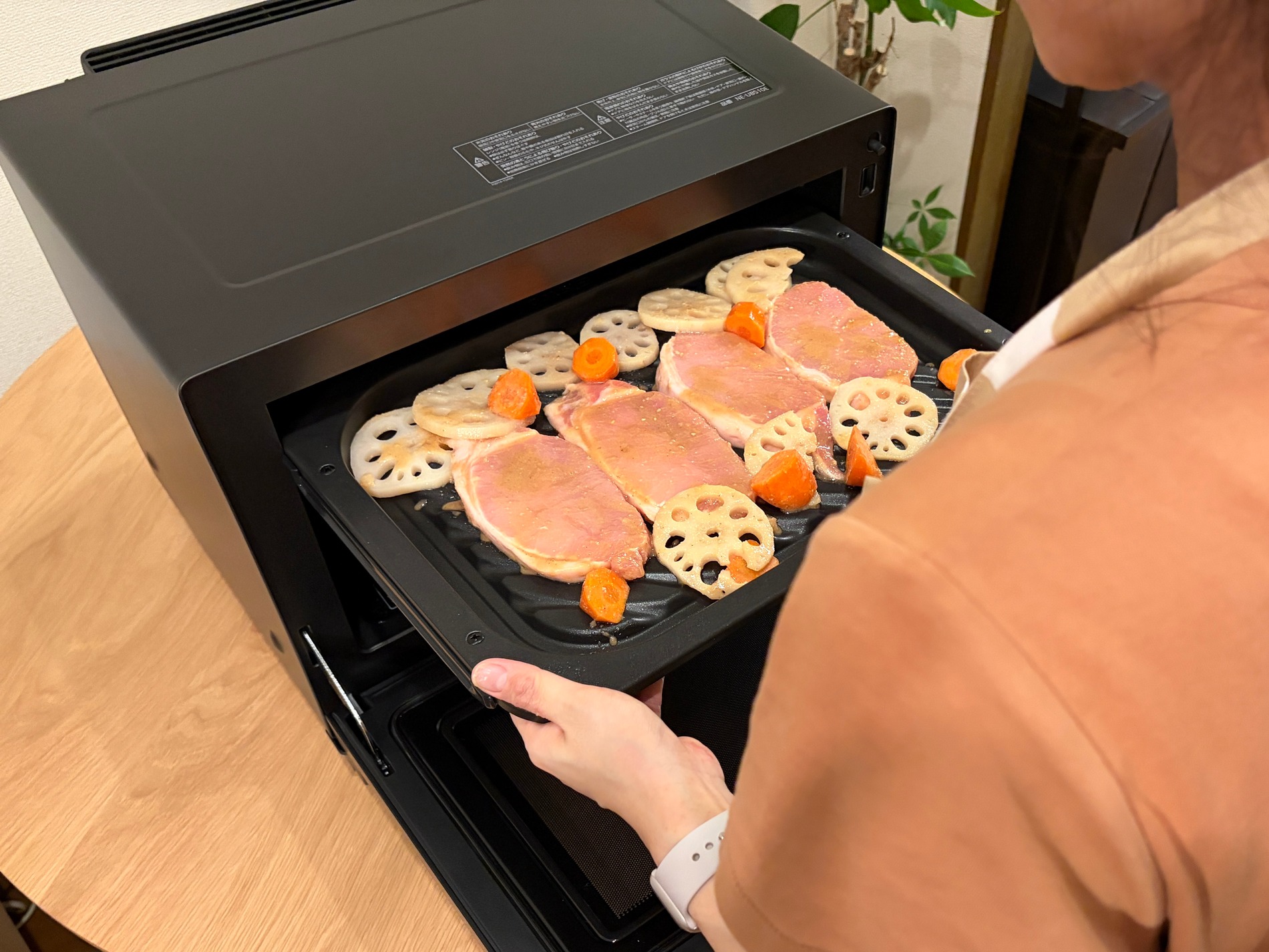 グリルで仕上がった料理に焼き目が!?