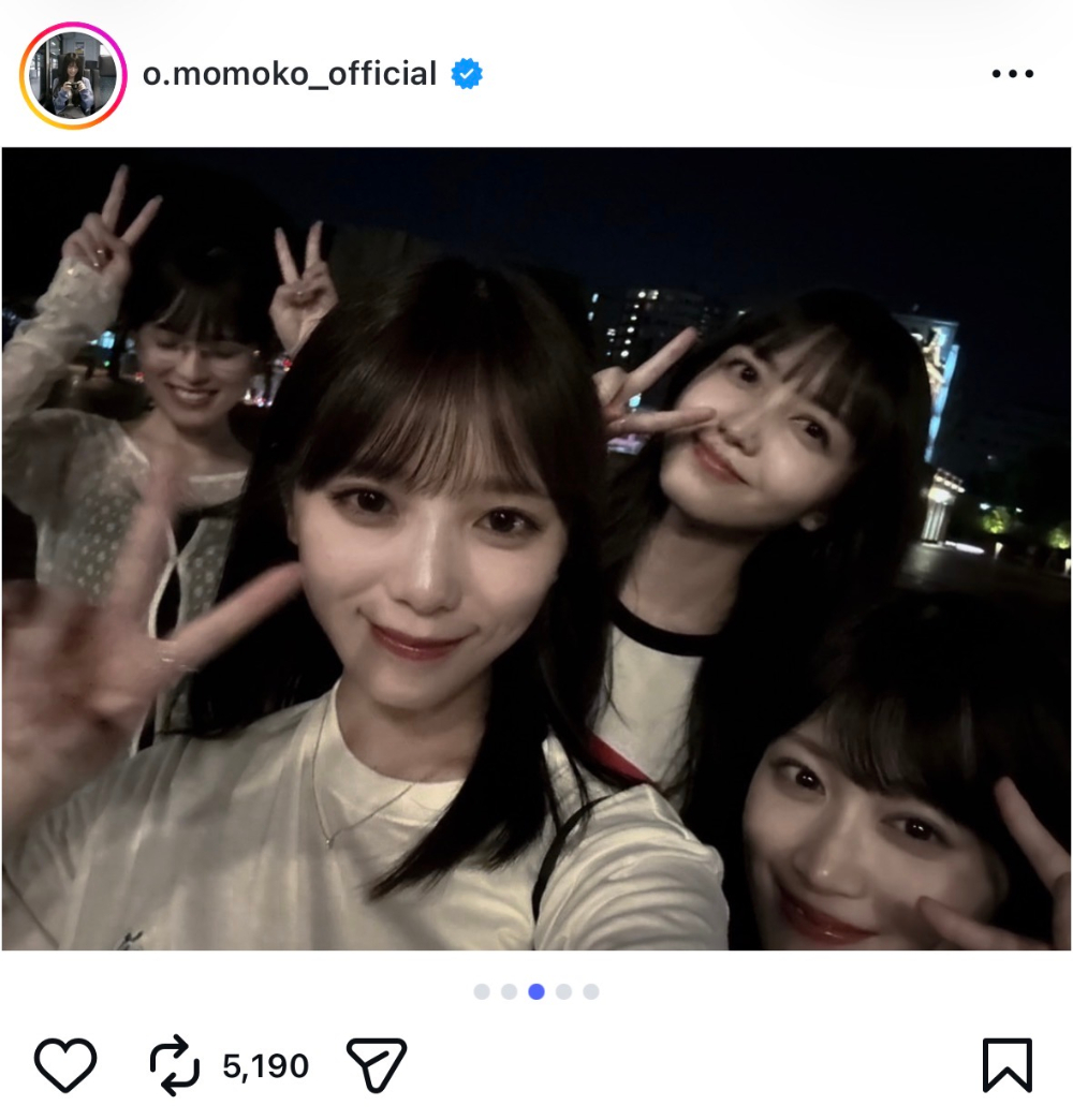 大園桃子 公式Instagram