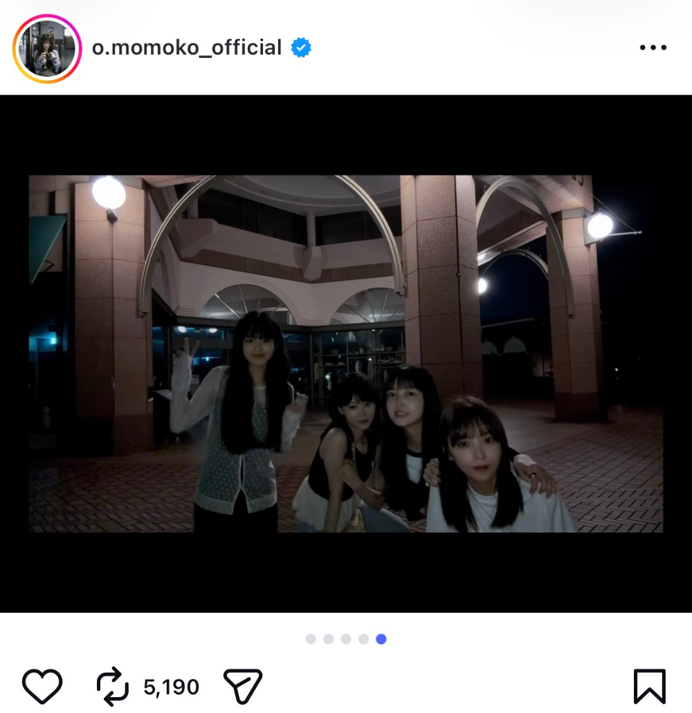 大園桃子 公式Instagram