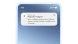 スマホ上部に表示されたGemini