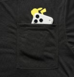 パッカブルTシャツ　ピカチュウ　胸ポケット