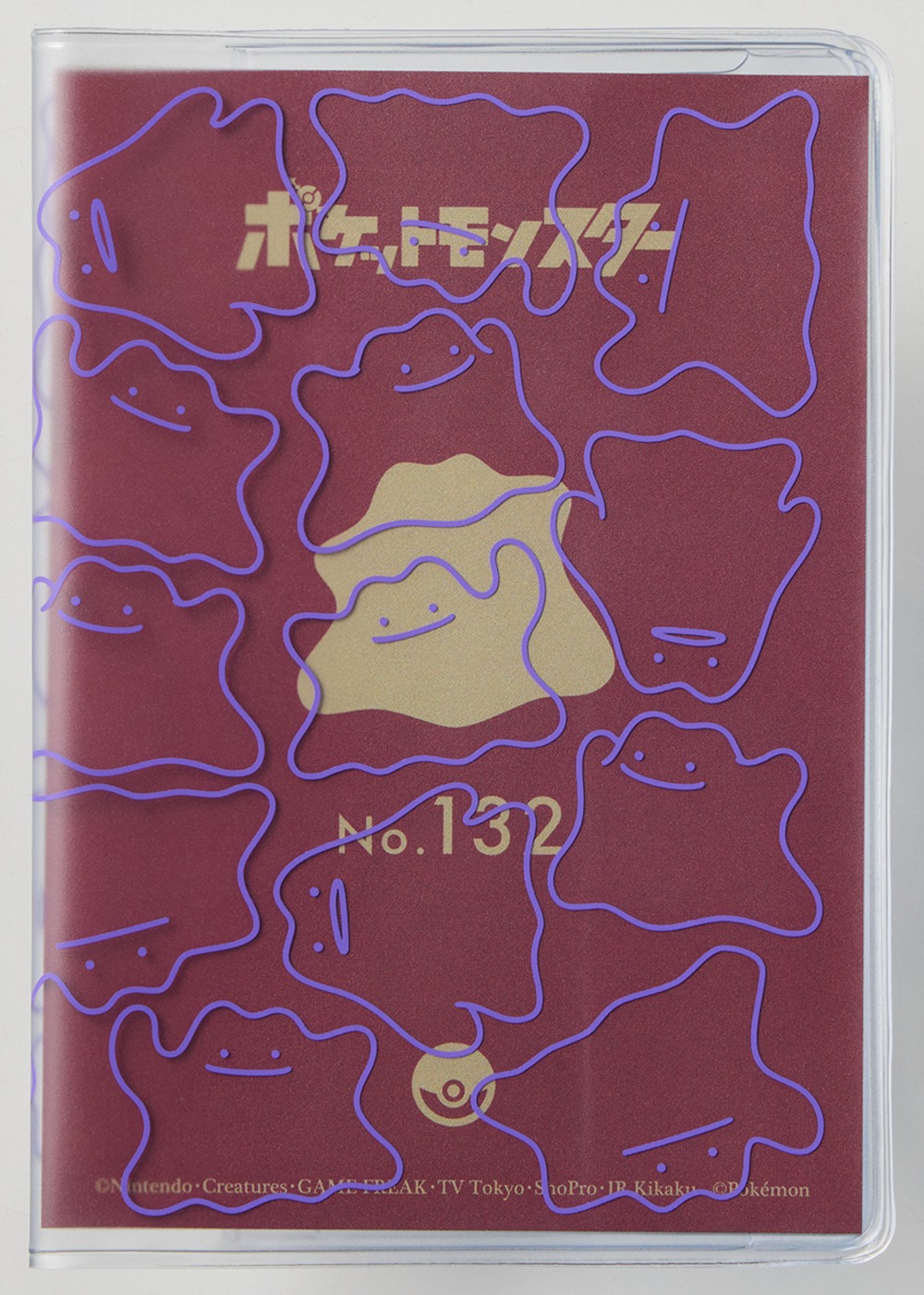 パスポートカバー（メタモンいっぱい）　台紙表面