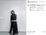 長濱ねる、黒ベストのシックな装いで笑顔の画像
