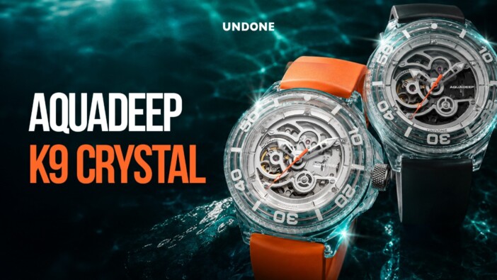 スワロフスキー6粒を配した透明ボディの機械式時計 UNDONEが『Aquadeep K9 Crystal』を発売