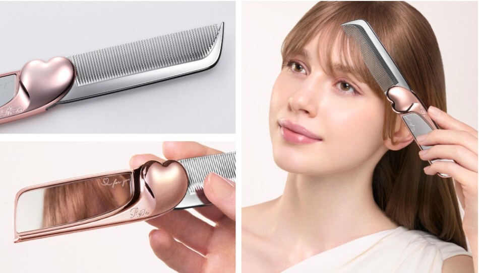 ReFa Aira MIRROR COMB 使用イメージ