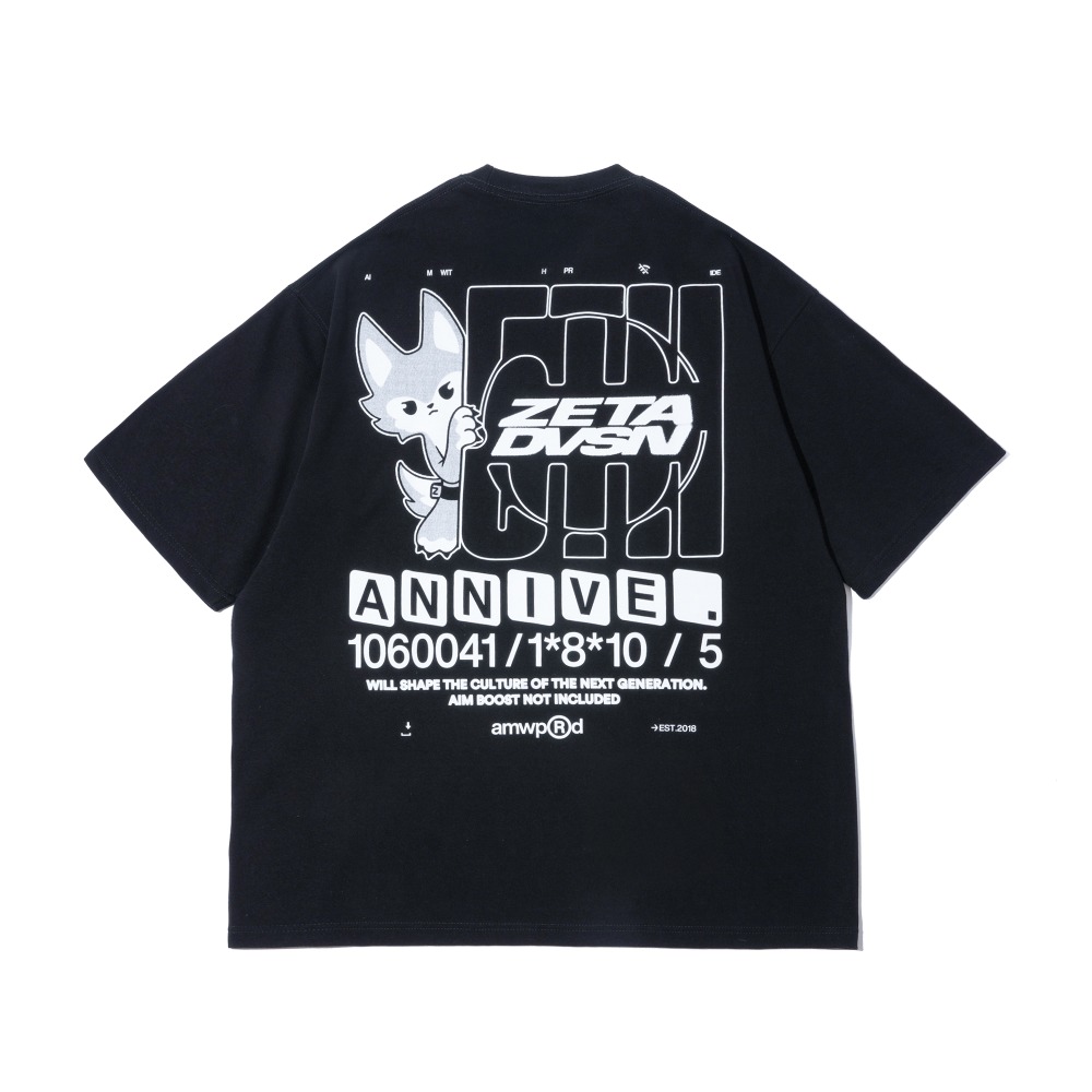 ZETA DIVISION 5TH ANNIVERSARY TEE / BLACK
