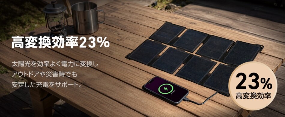 高変換効率23%