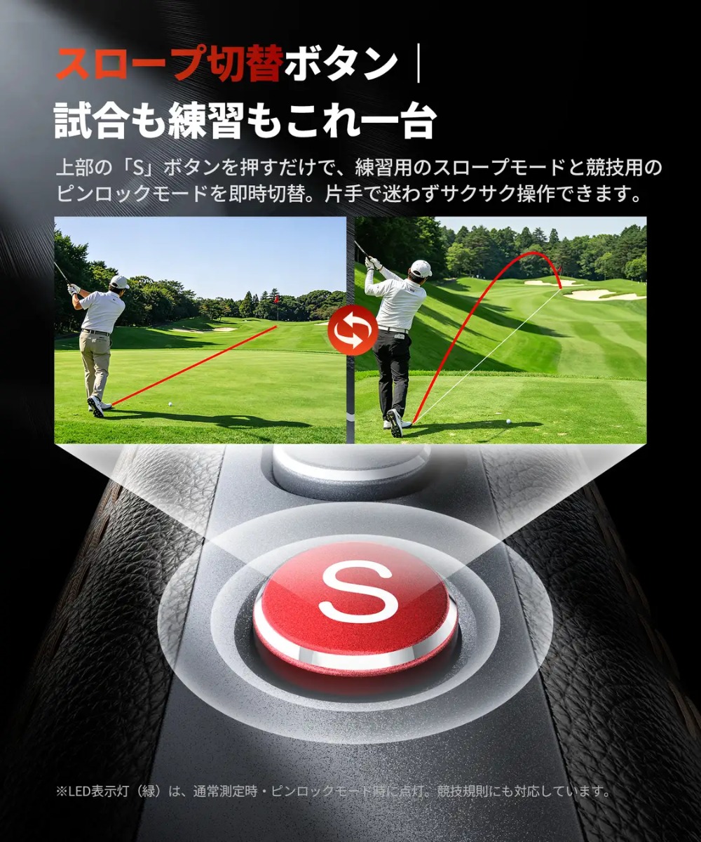 ンタッチで競技モードに切り替え
