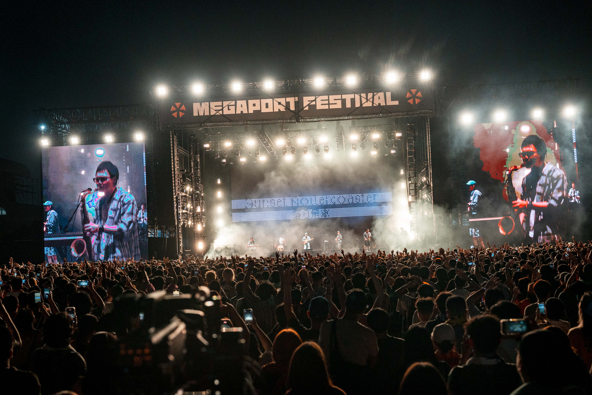 2026年『大港開唱 MEGAPORT FESTIVAL』落日飛車 Sunset Rollercoaster ライブの様子（画像提供＝出日音樂）
