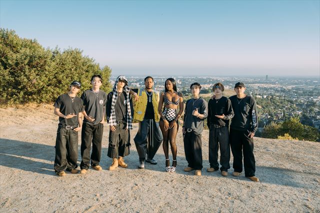 BE:FIRST、Flo Milli、ATL Jacob集合写真
