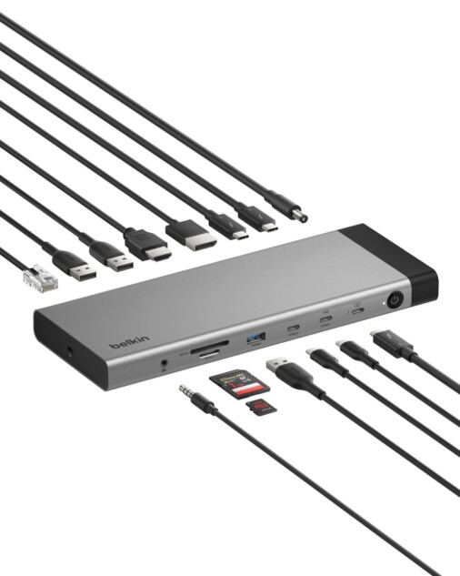 Belkin Connect 14-in-1 Thunderbolt™ 5ドッキングステーション　接続イメージ