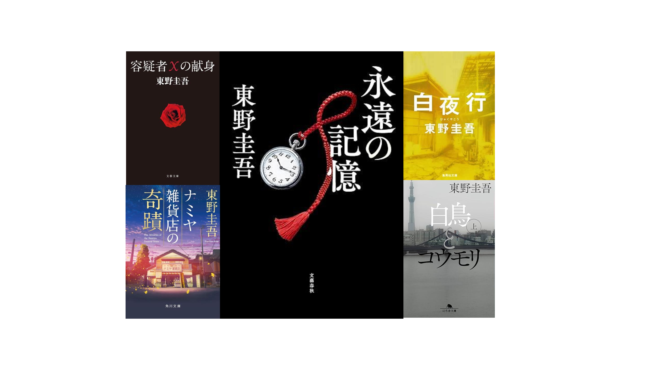 東野圭吾の小説がAmazonランキングを席巻の画像