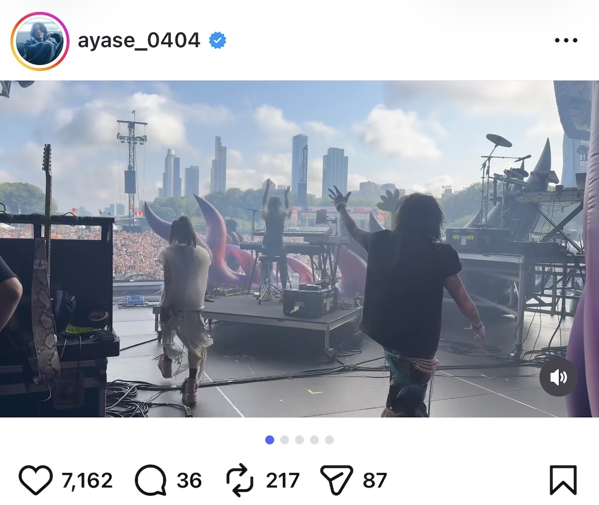 Ayase 公式Instagramより