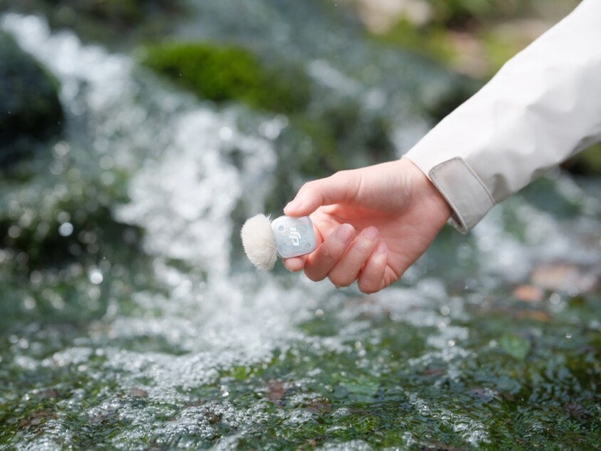 水場に持っている様子