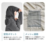 女性向け空調ウェア『COOL DOWN』発売の画像