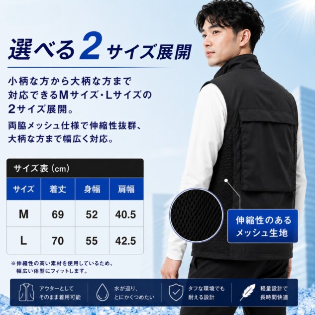 2サイズ展開