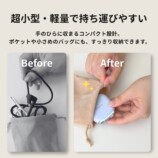 超小型・軽量で持ち運びやすい