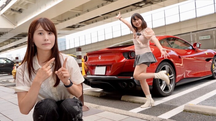 高級車YouTuber、後輩女子のフェラーリを大絶賛　“オプションだけで900万”の豪華内装を紹介
