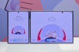 約5.5インチのカバー画面と約7.6インチのメインディスプレイ