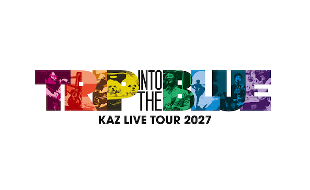 『KAZ LIVE TOUR 2027 “TRIP INTO THE BLUE”』ロゴ