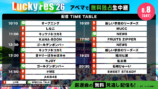 『LuckyFes'26』ABEMA配信タイムテーブル公開の画像