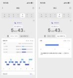 睡眠時間　アプリ画面