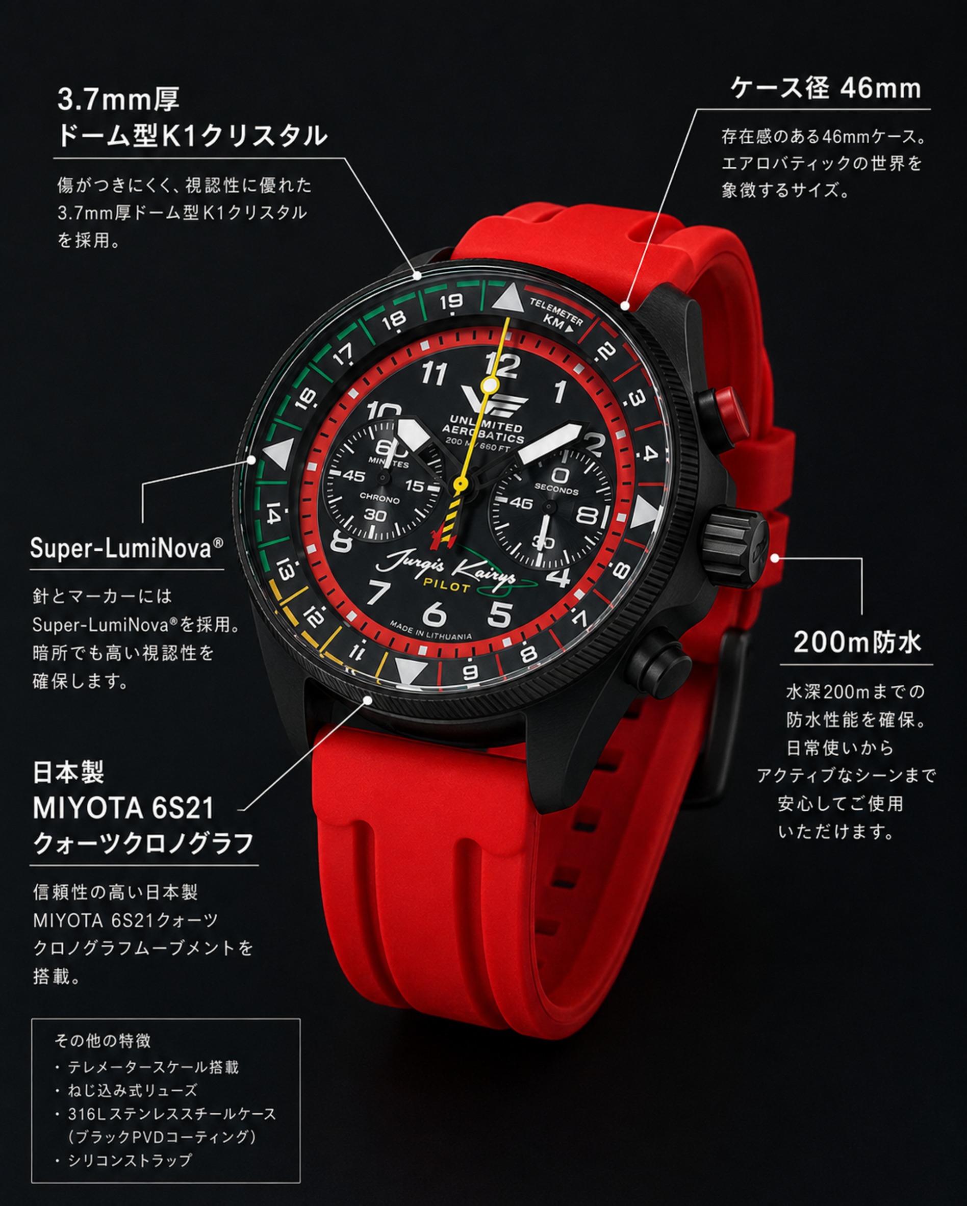 VOSTOK EUROPEがカイリスコラボ時計を発売の画像