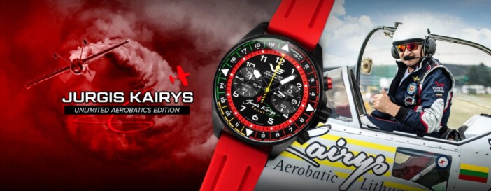 曲技飛行パイロット「ユルギス・カイリス」とのコラボ時計が登場 VOSTOK EUROPEが世界限定500本のクロノグラフを発売