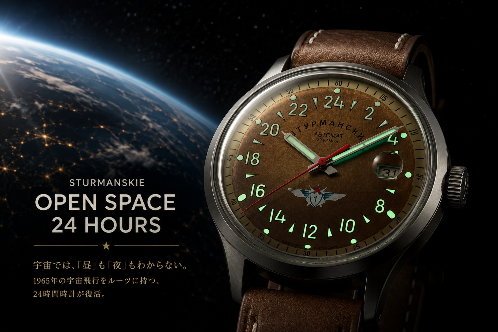 STURMANSKIEの24時間時計が登場