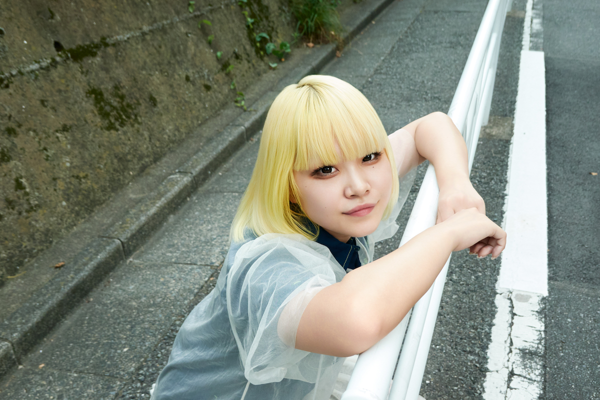 JUNKY58% ちい(Dr/Vo)(撮影=はぎひさこ)