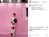 森香澄、赤い花柄浴衣でイベント満喫の画像