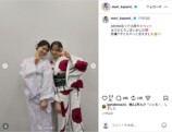 森香澄、赤い花柄浴衣でイベント満喫の画像