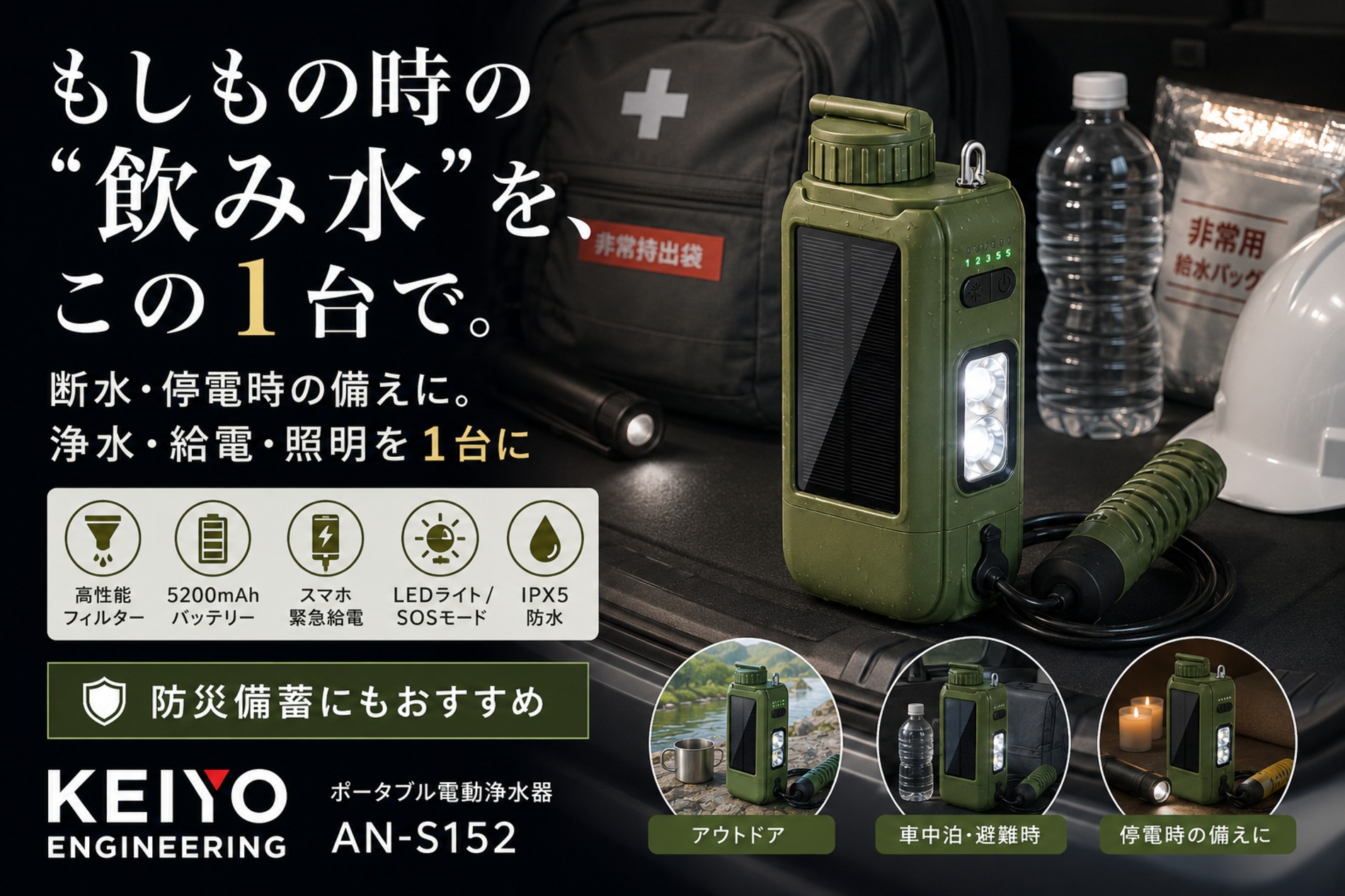 KEIYOの多機能浄水器『AN-S152』