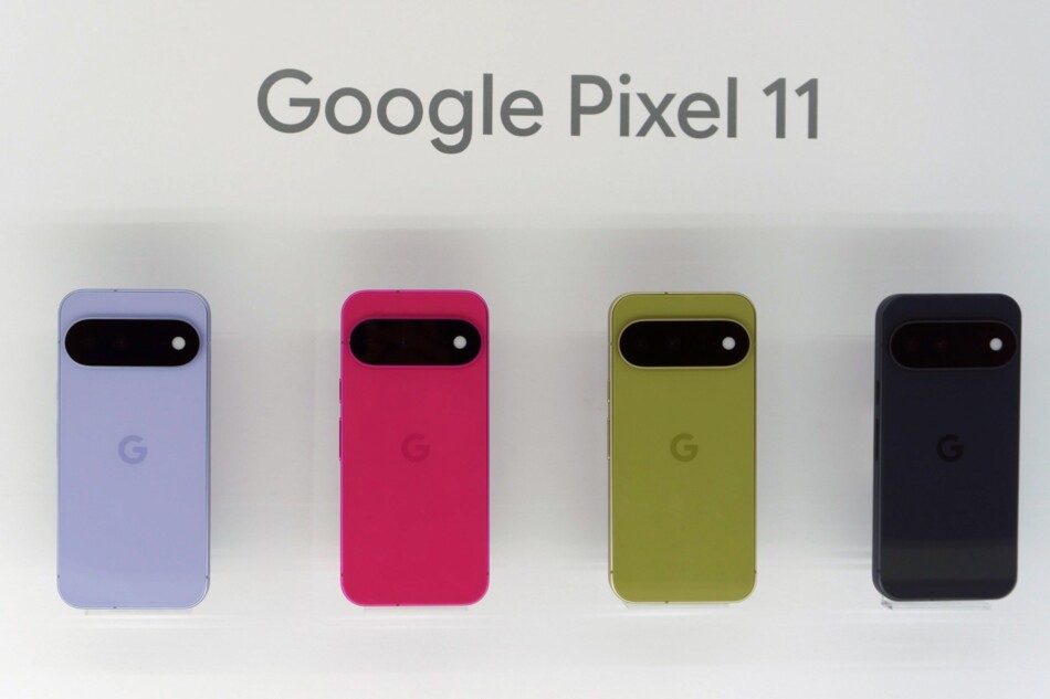 タッチ&トライで展示されたPixel 11の4色
