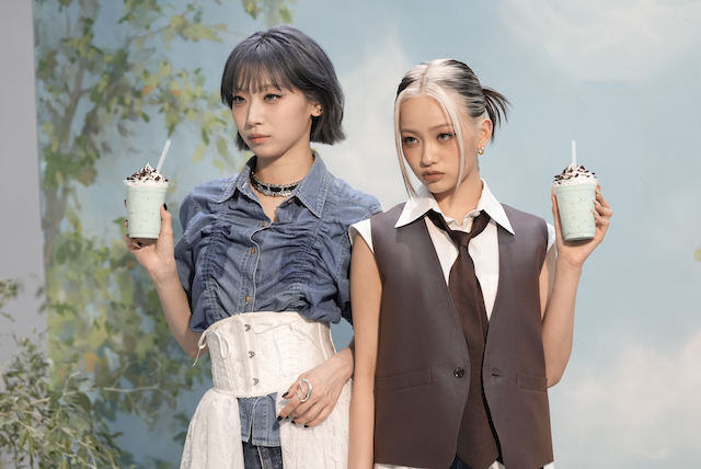 『マックに甘いの飲みにこない?チョコミント』篇メイキングより