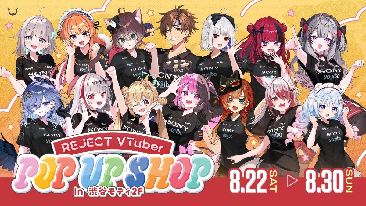 REJECT VTuberのPOP UPが渋谷モディで開催