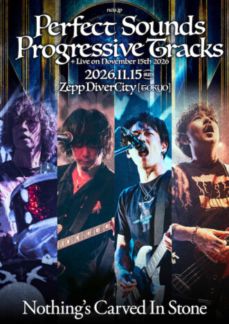 Nothing’s Carved In Stone、恒例ワンマンをZepp DiverCityで開催　コンセプトは“プログレッシブ”