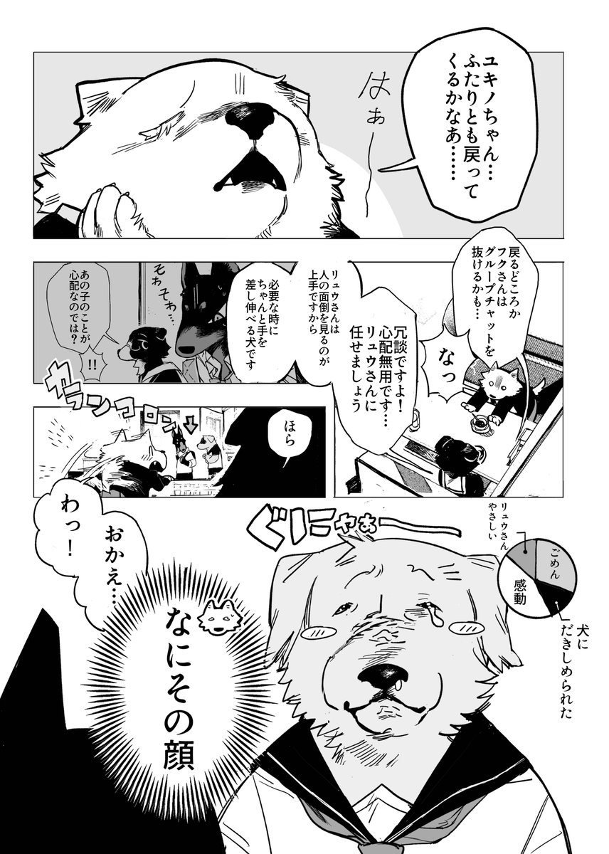 【漫画】JKが犬のフリして向かった先は？の画像